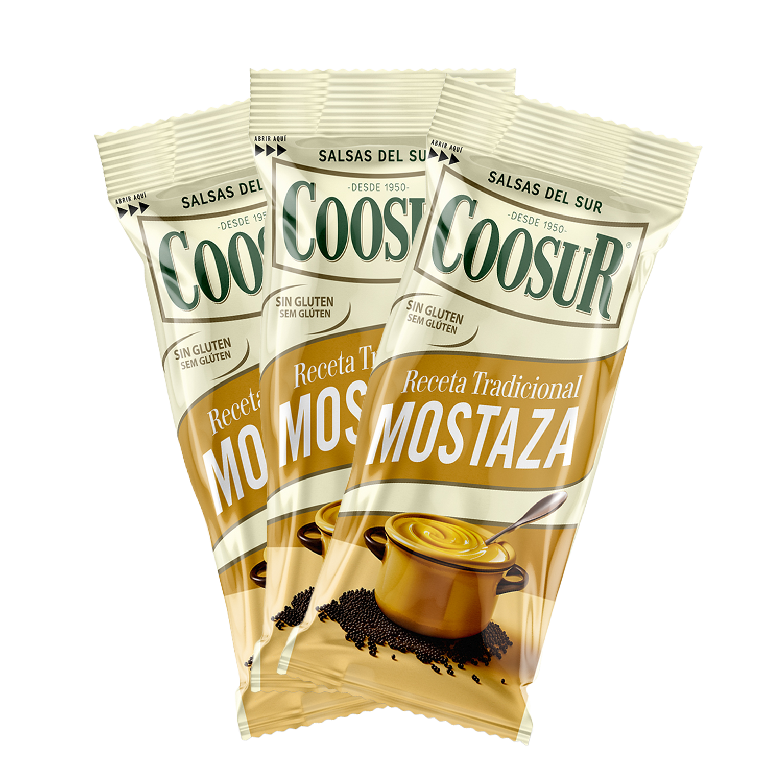 Caja de 250 Monodosis de Mostaza 5 gramos